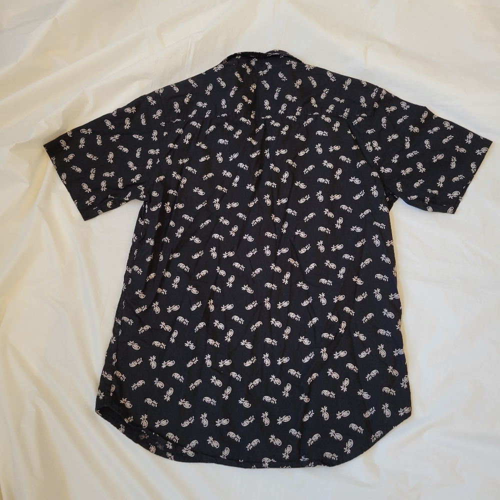 Eighty Eight Platinum Button-up Short Sleeve Shirt Classic Fit Men's Size L